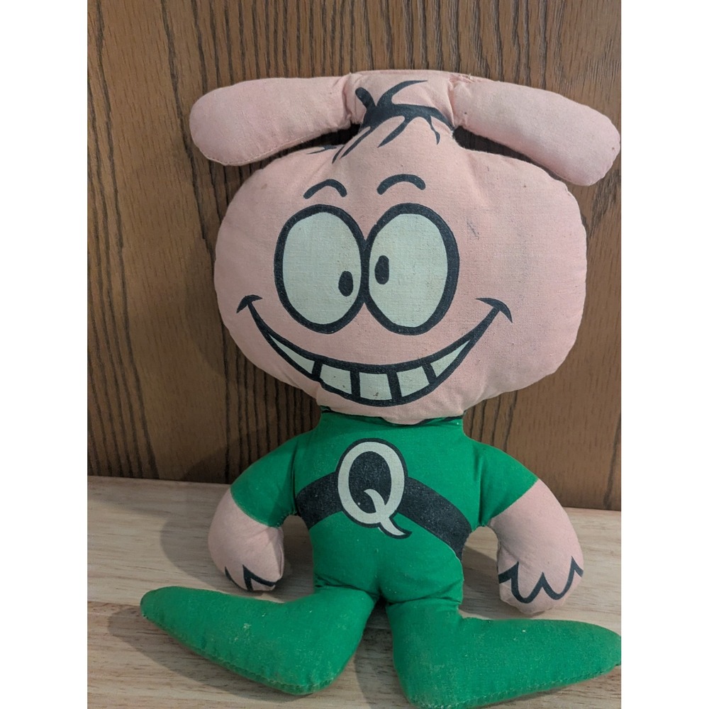 Vintage Quisp Cereal 60s Mascot Plush Advertising Doll Quaker Oats Mail Away 11"